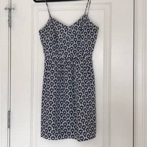 J. Crew blue and white dress